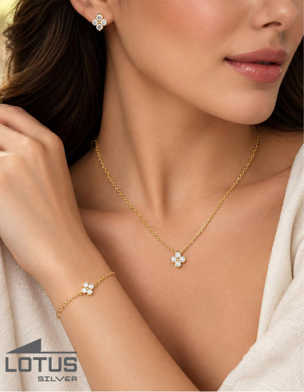 LOTUS SILVER NECKLACE
